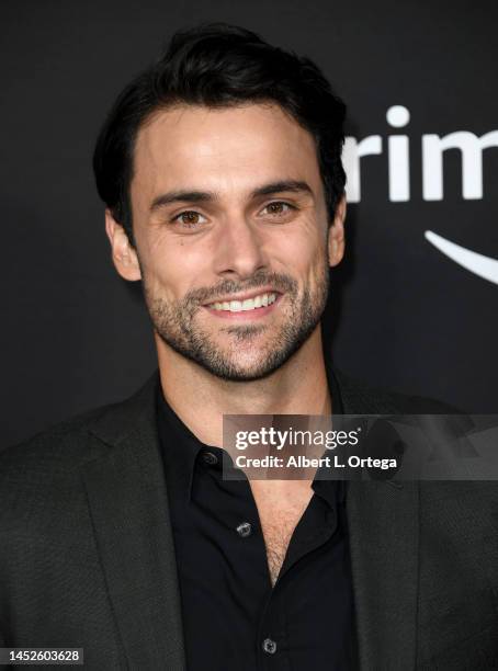 Jack Falahee attends the Los Angeles premiere of Prime Video's "Something From Tiffany's" at AMC Century City 15 on November 29, 2022 in Century...