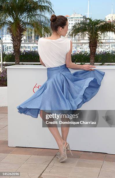 Actress Arta Dobroshi poses at the "Trois Mondes" photocall during the 65th Annual Cannes Film Festival at Palais des Festivals on May 25, 2012 in...