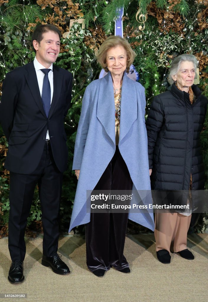 Queen Sofia Presides Over The Christmas Concert Of "la Musica Del Reciclaje"
.