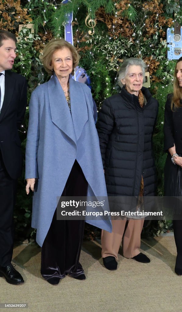 Queen Sofia Presides Over The Christmas Concert Of "la Musica Del Reciclaje"
.