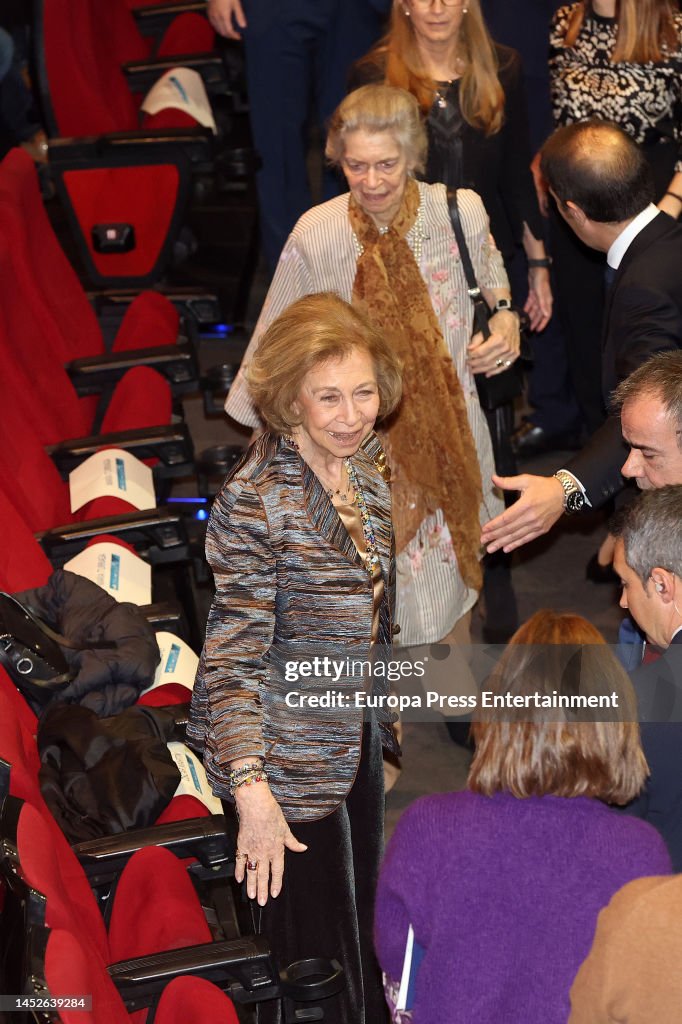 Queen Sofia Presides Over The Christmas Concert Of "la Musica Del Reciclaje"
.
