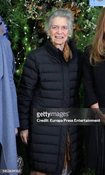 Princess Irene of Greece and Denmark attends the Christmas concert organized by the orchestra at Cine Capitol de la Gran Via on December 26, 2022 in...