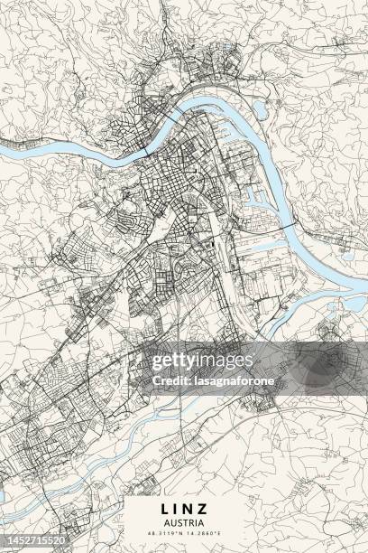 Codc Linz Map 1,609 Austria Poster Stock Photos, High-Res Pictures, and Images ...