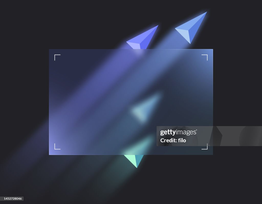 透明な矢印抽象的背景