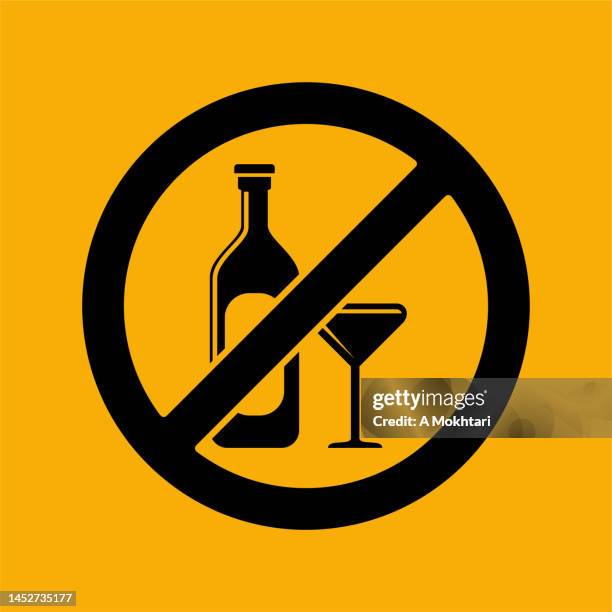 no drinking icon. - no more wine stock illustrations