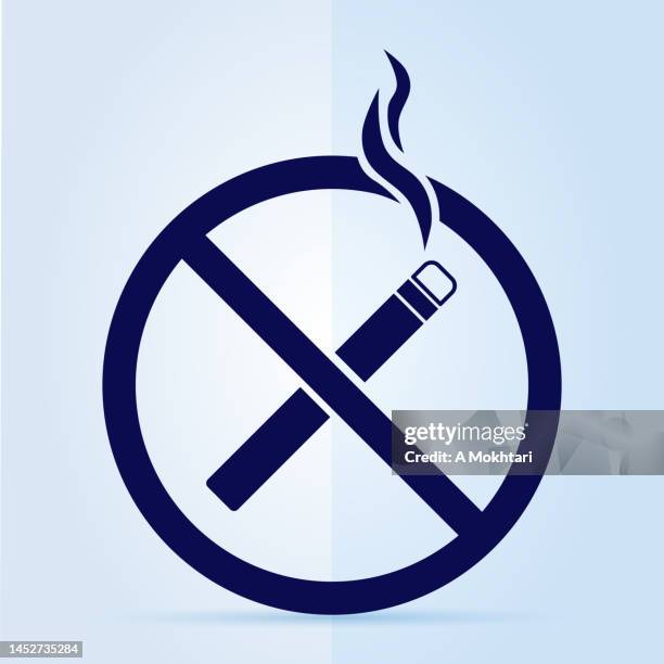no smoking icon. - no smoking sign stock illustrations