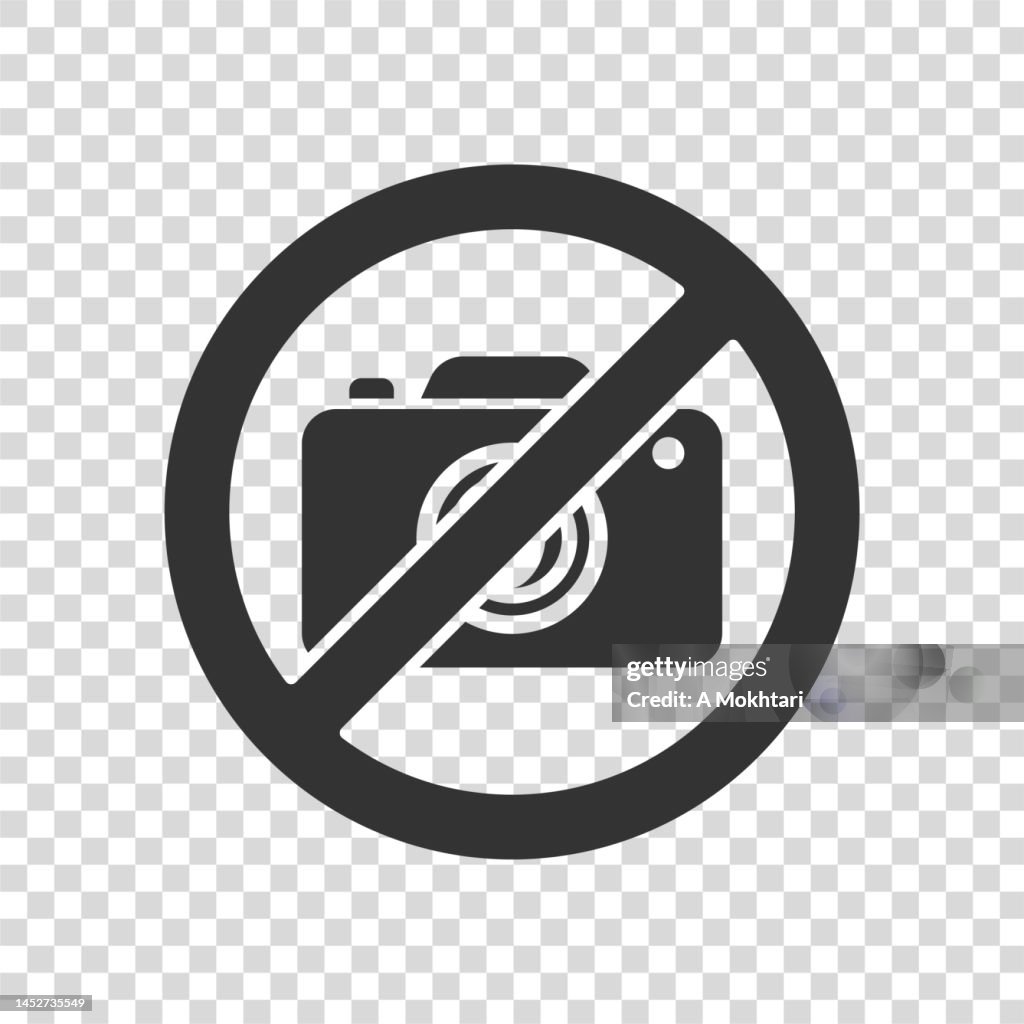 Prohibited photo icon.