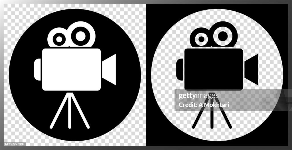 Cinema camera icon.