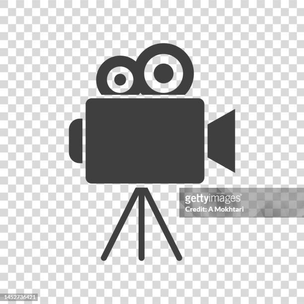 cinema camera icon. - obsolete icon stock illustrations