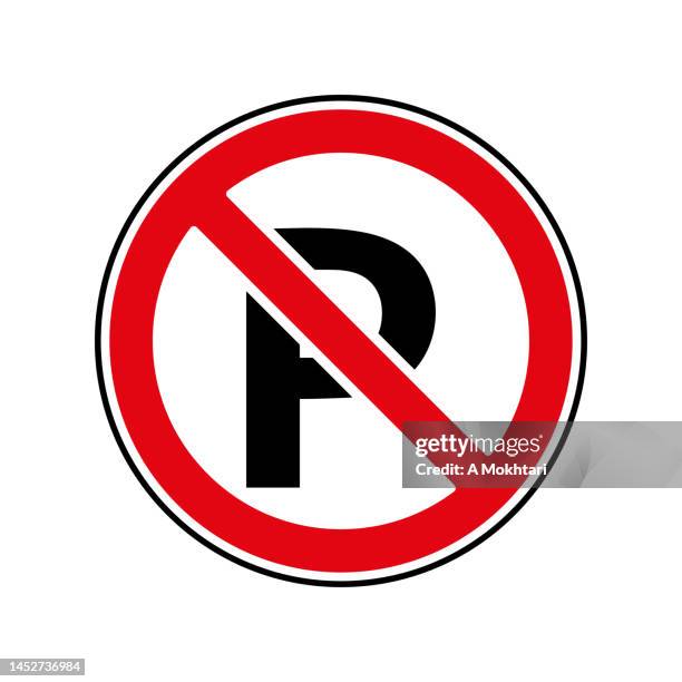 no parking icon. - pedestrian area stock illustrations