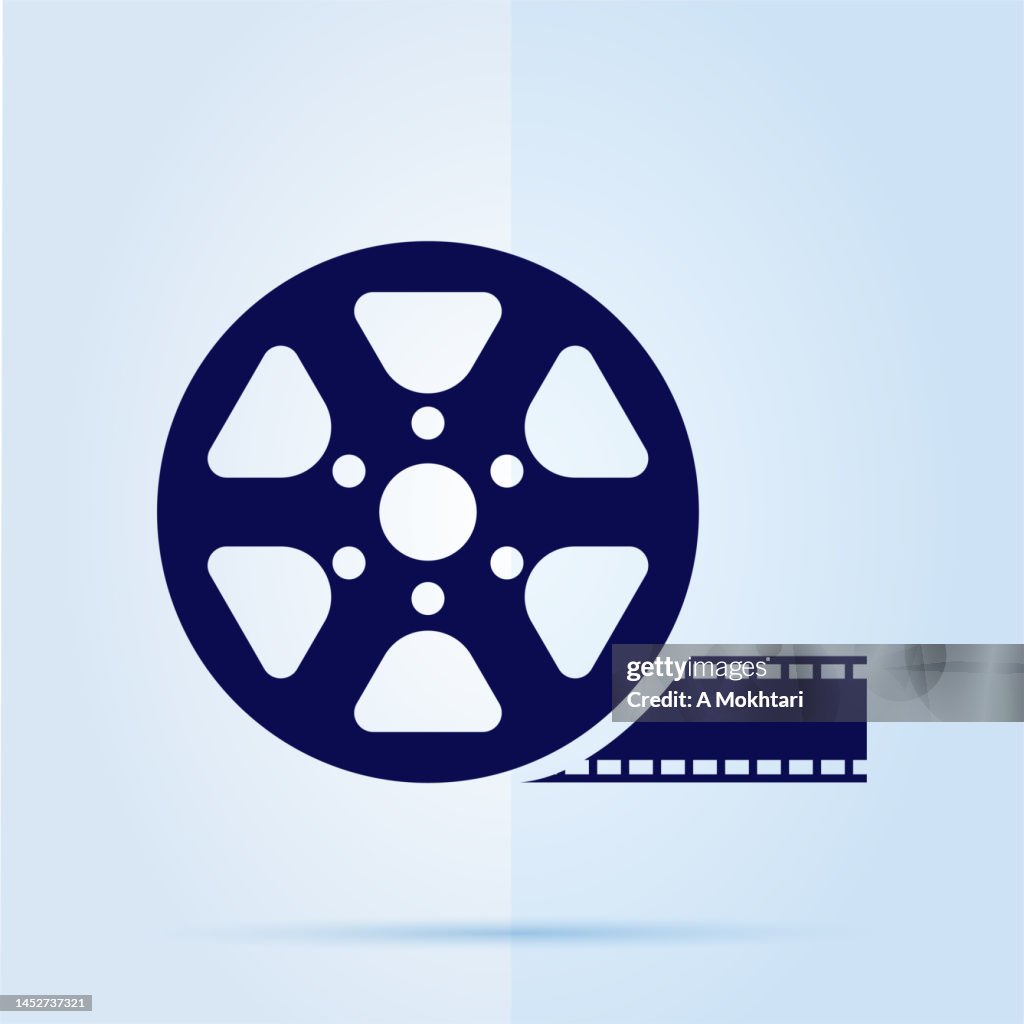 Film reel icons.