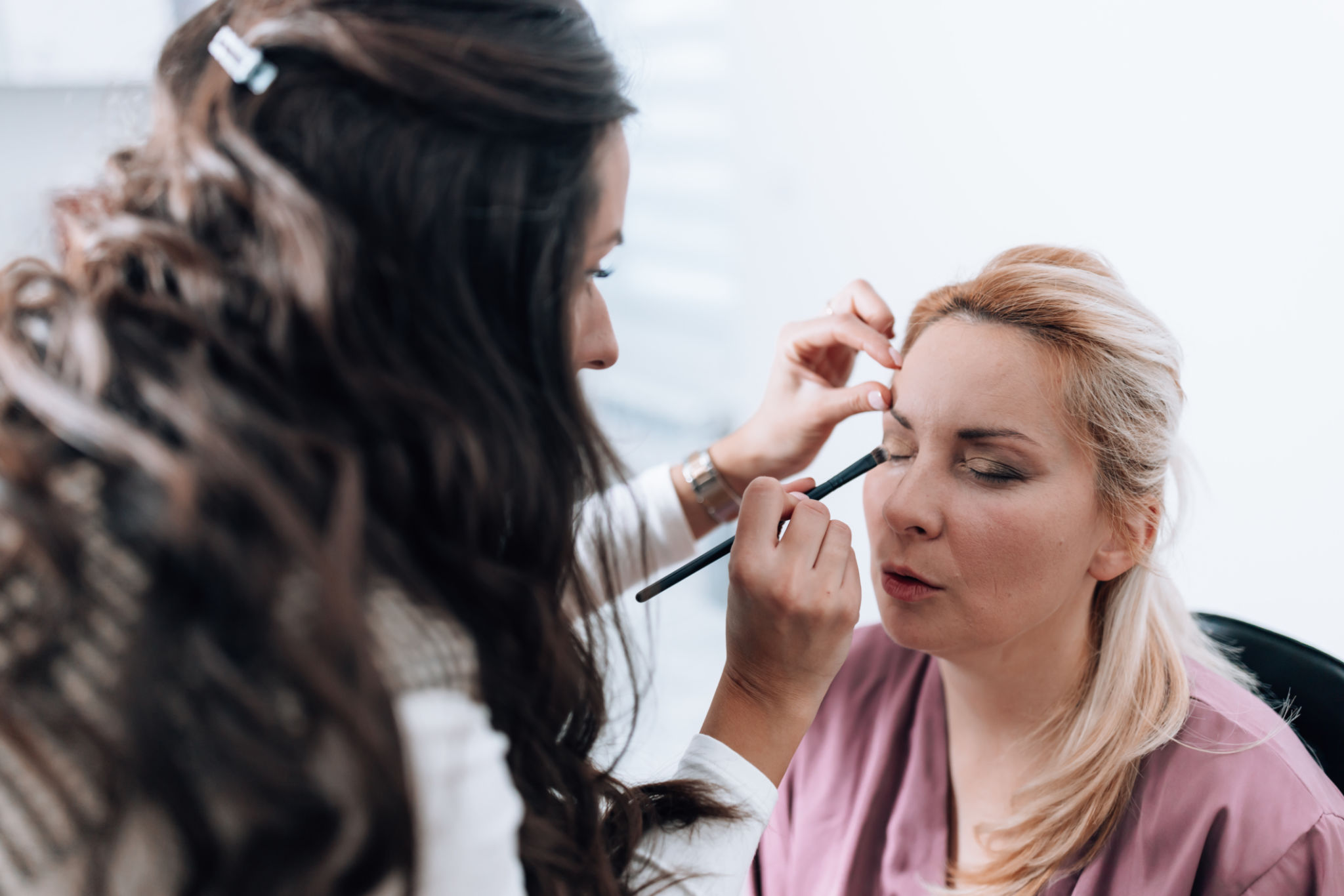 happy client makeup