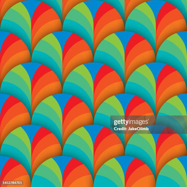 abstract pattern 40 - fan shape stock illustrations