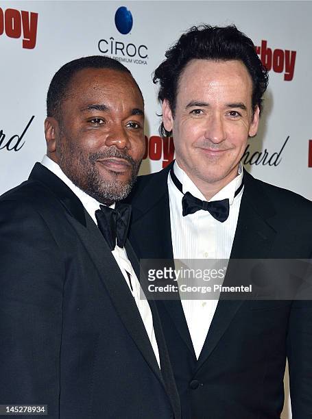 Film maker Lee Daniels and actor John Cusack attends "The Paperboy" After Party during the 65th Annual Cannes Film Festival on May 24, 2012 in...