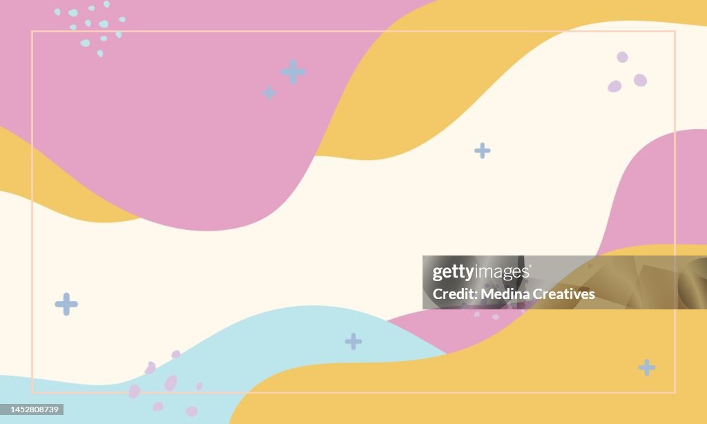 Abstract Shapes Colorful Background