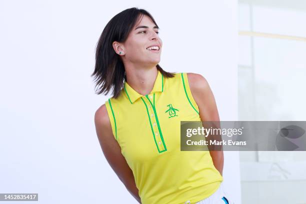 Ajla Tomljanovic of Australia poses during a media opportunity ahead of the 2023 United Cup at Ken Rosewall Arena on December 28, 2022 in Sydney,...