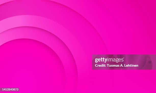 abstract background of layered hot pink circles. - warm roze stockfoto's en -beelden