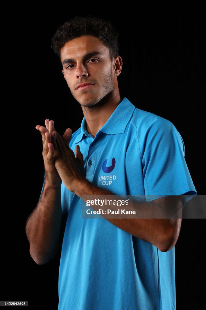Francisco Cerundolo Of Argentina Poses During A 2023 United Cup Media
