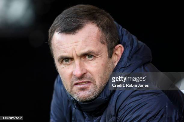 Head Coach Nathan Jones of Southampton during the Premier League match between Southampton FC and Brighton & Hove Albion at Friends Provident St....