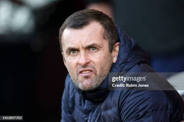 Head Coach Nathan Jones of Southampton during the Premier League match between Southampton FC and Brighton & Hove Albion at Friends Provident St....