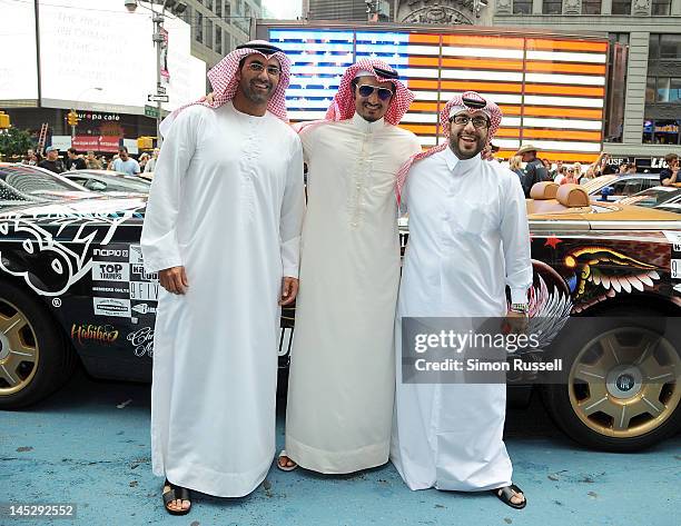 Racing Team Habibeez attends The 14th Annual Gumball 3000 Rally Kick Off at Times Square on May 25, 2012 in New York City.