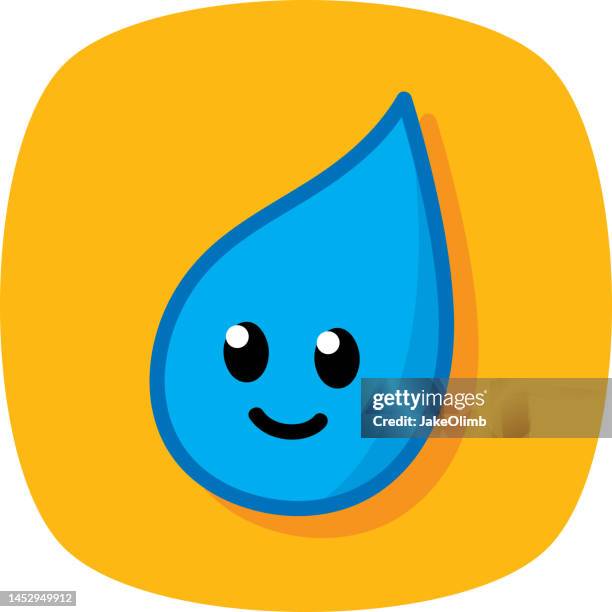 water drop emoji doodle 1 - flame emoji stock illustrations