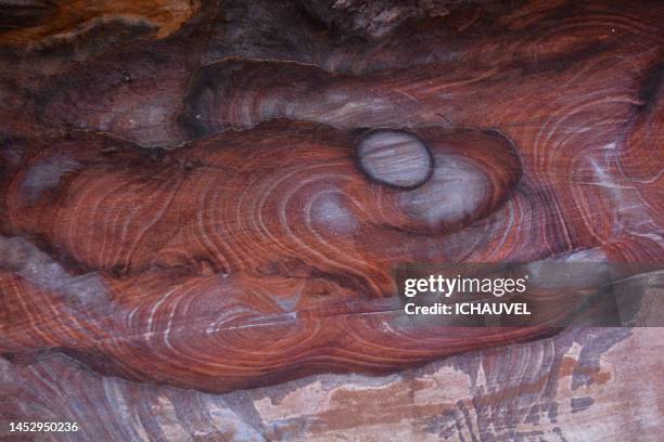 colorful rocks petra jordan - sandstone stock pictures, royalty-free photos & images