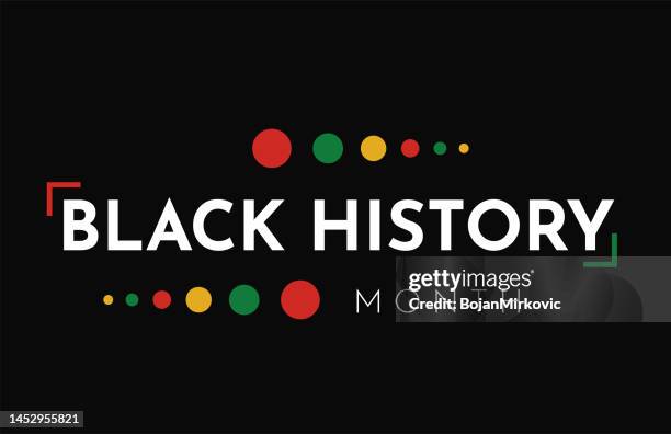 black history month karte, hintergrund. vektor - february stock-grafiken, -clipart, -cartoons und -symbole