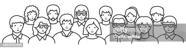 Line Drawing People Races 529 Diverse People Line Art Stock Photos, High-Res Pictures, and Images ...