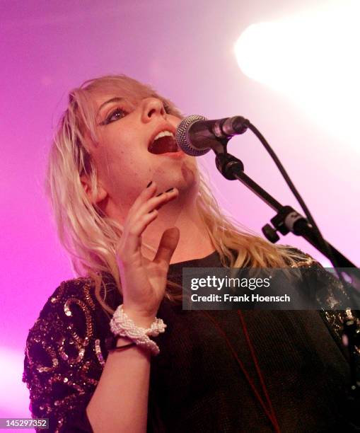 Singer Katie Stelmanis of Austra performs live during the Melt Weekender Festival at the Astra on May 25, 2012 in Berlin, Germany.