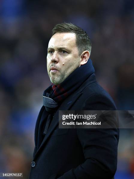 Beale Rangers Rangers manager Micheal Beale is seen during the Cinch Scottish... News ...