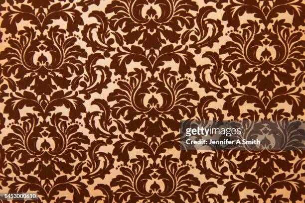 leaf pattern - brocade stock pictures, royalty-free photos & images
