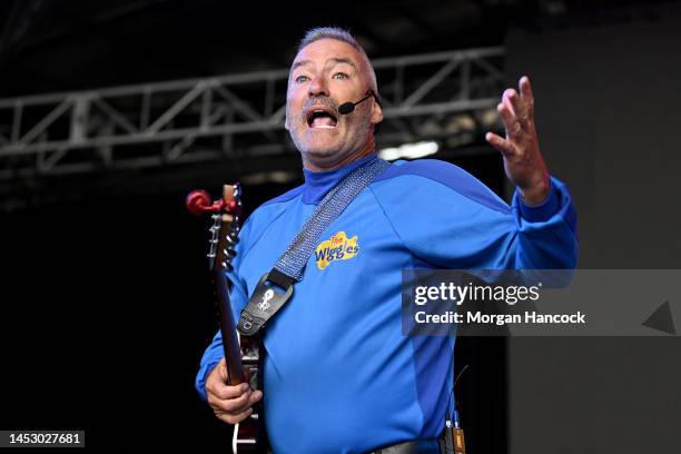 Anthony Field of the Wiggles performs on stage during Falls Festival Melbourne at Sidney Myer Music Bowl on December 29, 2022 in Melbourne, Australia.