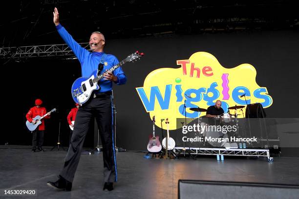 Anthony Field of the Wiggles performs on stage during Falls Festival Melbourne at Sidney Myer Music Bowl on December 29, 2022 in Melbourne, Australia.