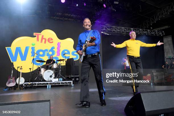 Anthony Field of the Wiggles performs on stage during Falls Festival Melbourne at Sidney Myer Music Bowl on December 29, 2022 in Melbourne, Australia.