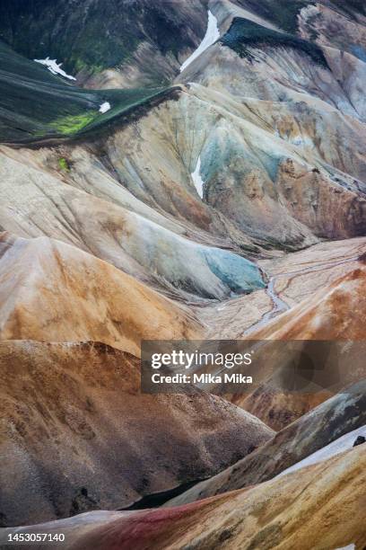 landmannalaugar - central highlands iceland stock pictures, royalty-free photos & images