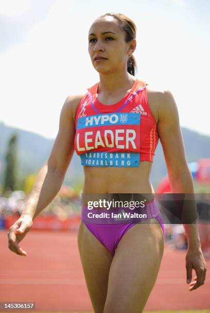 Jessica Ennis of Great Britain competes in the Women's High Jump in the women's heptathlon during the Hypomeeting Gotzis 2012 at the Mosle Stadiom on...