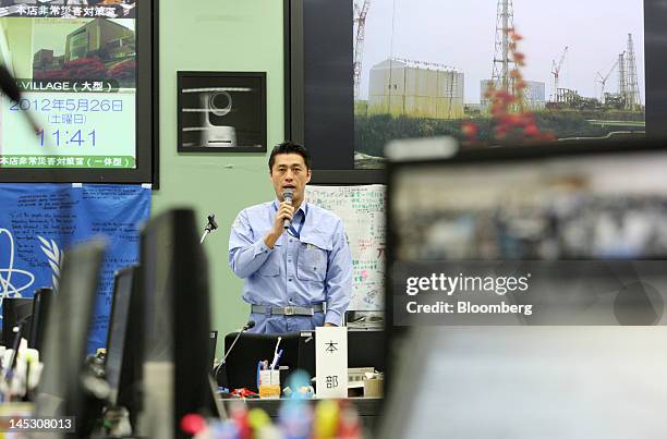 Goshi Hosono, Japan's environment minister, minister for the Restoration from and Prevention of Nuclear Accident and minister of state for the...