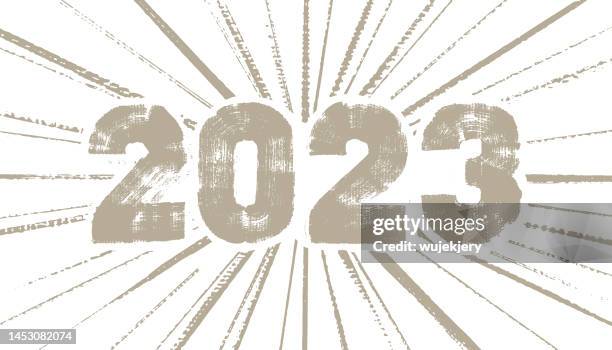 2023 new year's eve card - 30 second stock illustrations