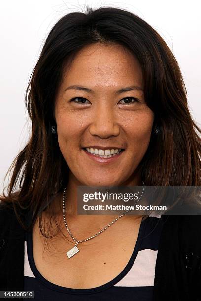 Rika Fujiwara for a head shot at Roland Garros on May 24, 2012 in Paris, France.