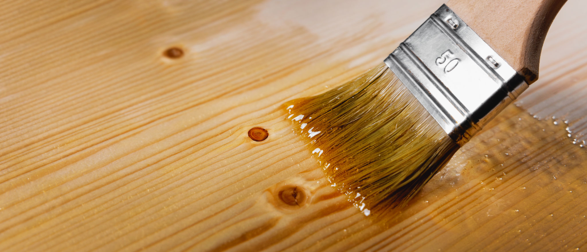applying wood finish