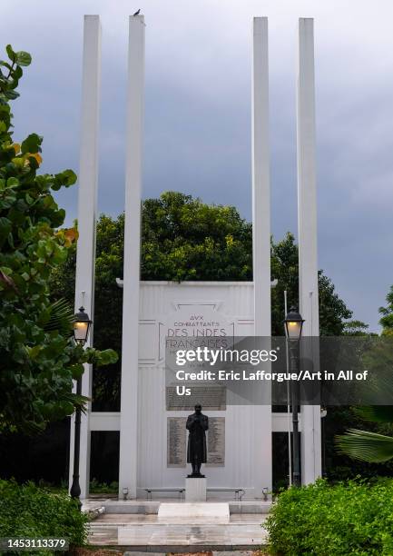 French War Memorial, Pondicherry, Puducherry, India on October 29, 2022 in Puducherry, India.