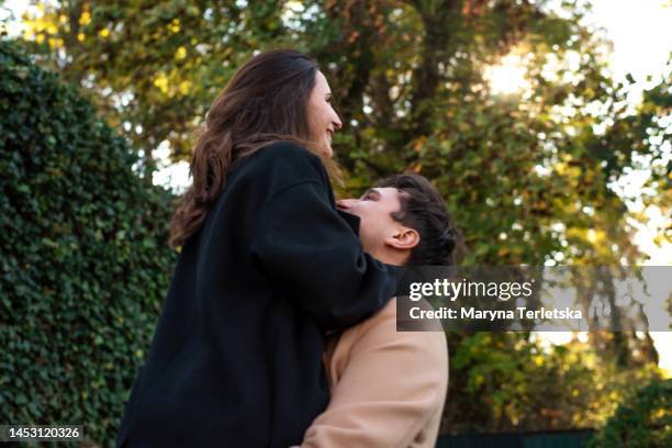 Kissing 7,398 Couple Kissing In Park Stock Photos, High-Res Pictures, and ...
