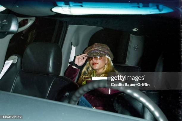 Paris Hilton is seen at Los Angeles International Airport on January 19, 2004 in Los Angeles, California.