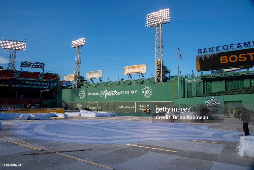 The 2023 Discover NHL Winter Classic Build Out Continues At Fenway the-2023-discover-nhl-winter-classic-build-out-continues-at-fenway
