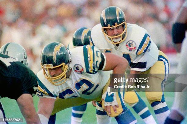 San Diego Chargers QB Dan Fouts during game action against the Los Angeles Raiders, September 24, 1984 in Los Angeles, California.