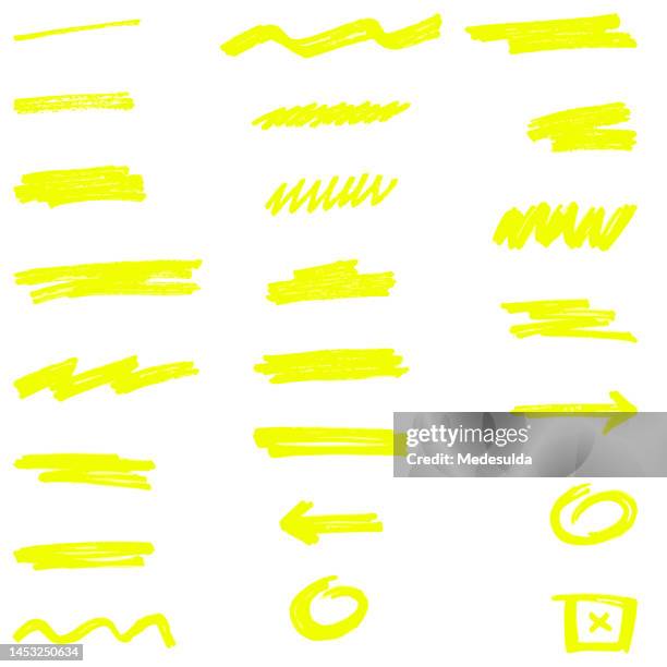 highlighter - highlighter pen stock illustrations