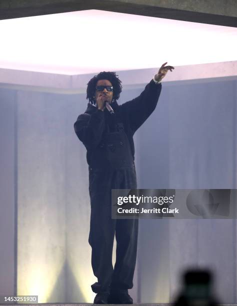 Savage performs during the Amazon Music Live Music Concert Series on December 29, 2022 in Los Angeles, California.