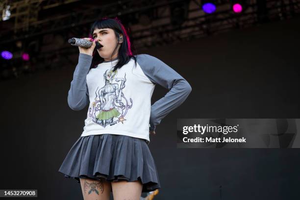 Benee performs at Wildlands Festival 2022 on December 30, 2022 in Perth, Australia.