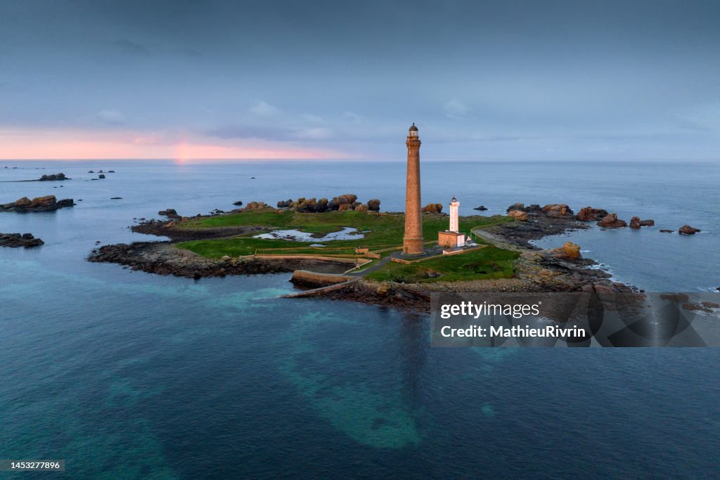 Sunrise over the highest lighthouse in Europe : l'île Vierge